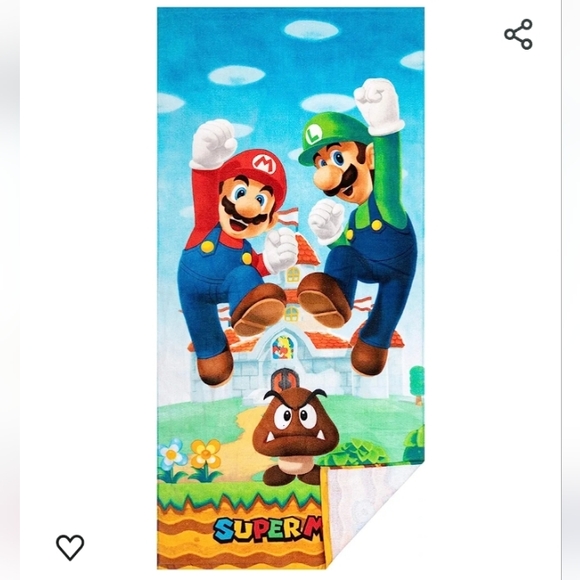 Super Mario Beach Towel - Picture 2 of 3
